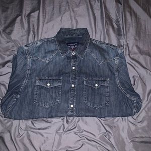 American Eagle outfitters long sleeve button up M vintage fit